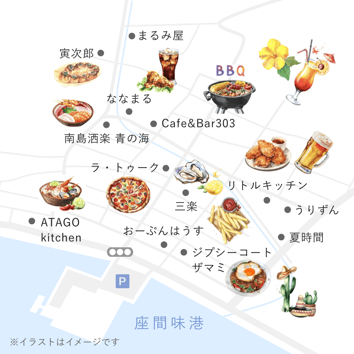 マップ:夜ご飯