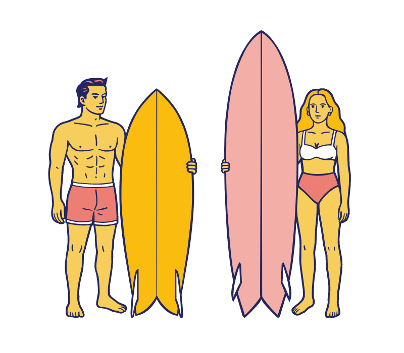 サーフィンイラスト